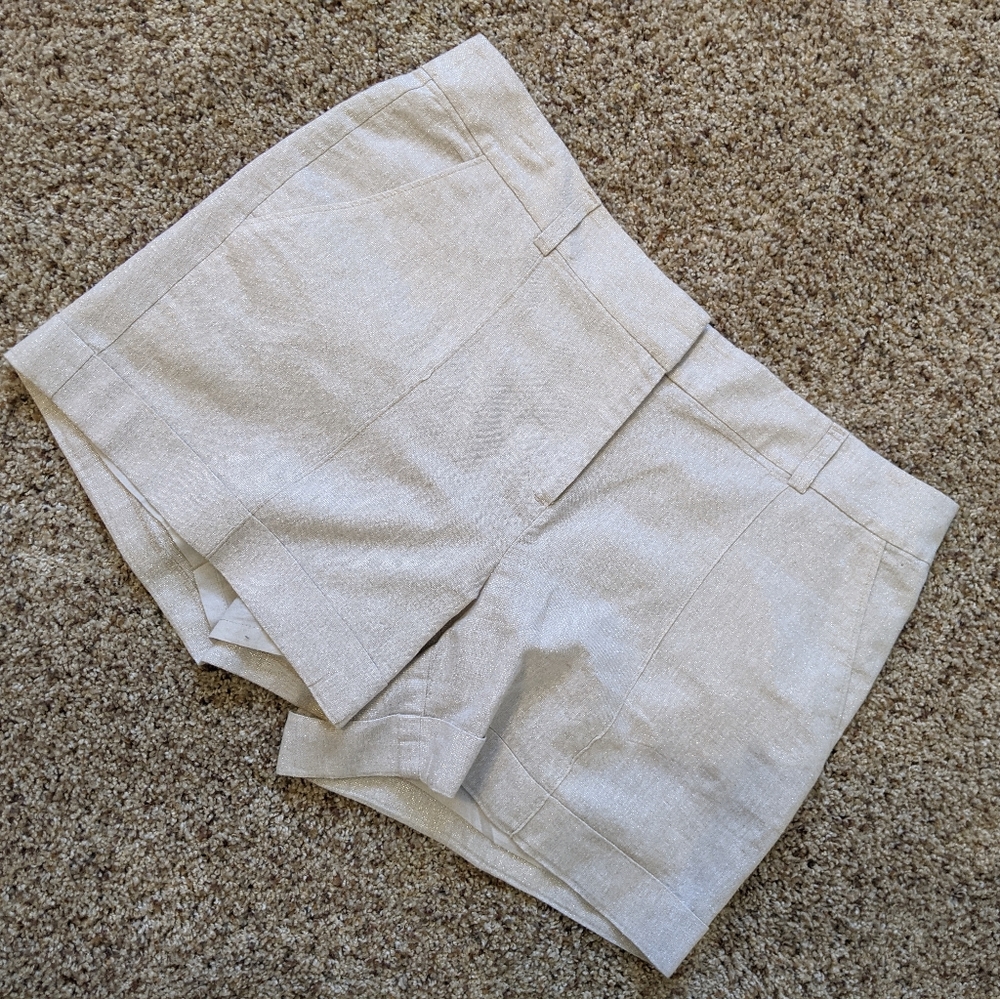Loft shimmer shorts